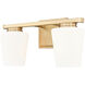 Nextra 2 Light 16 inch Modern Gold Bath Vanity Wall Light