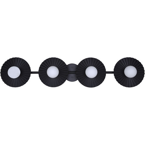 Payton 4 Light 38.75 inch Black Vanity Light Wall Light