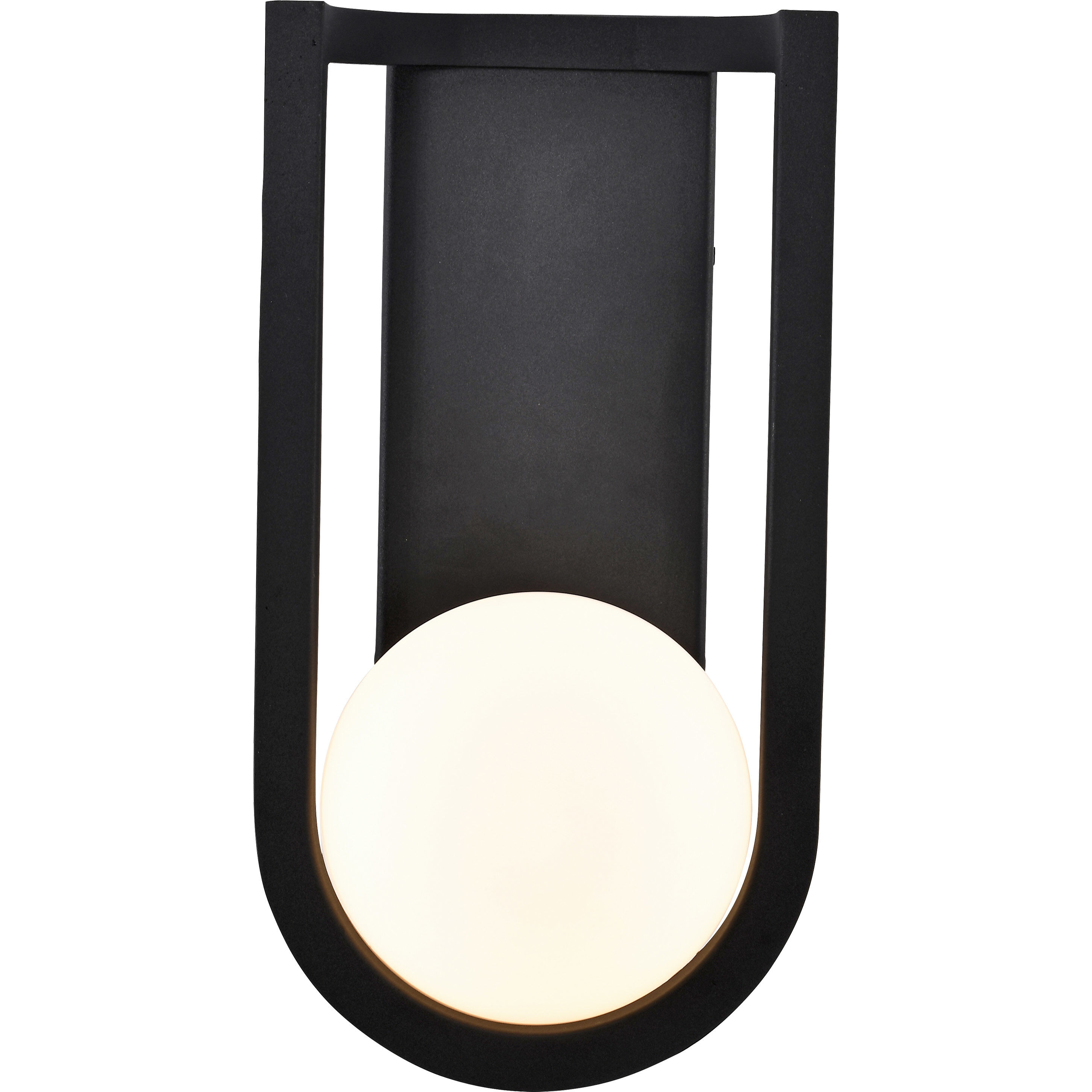 Cradle LED 15 inch Matte Black Outdoor Wall Sconce