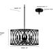 Arelyn 6 Light 23 inch Matte Black Indoor Pendant Ceiling Light