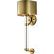 Teagon 1 Light 8 inch Natural Brass Wall Sconce Wall Light