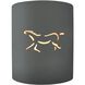 Sun Dagger LED 8 inch Gloss Grey Wall Sconce Wall Light