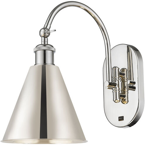 Ballston Cone LED 8 inch Polished Nickel Sconce Wall Light
