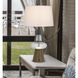 Marietta 30 inch 100.00 watt Faux Oak and Clear Glass Table Lamp Portable Light