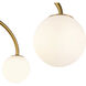 Alora Mood Fiona 9 Light 32.75 inch Brushed Gold Flush Mount Ceiling Light