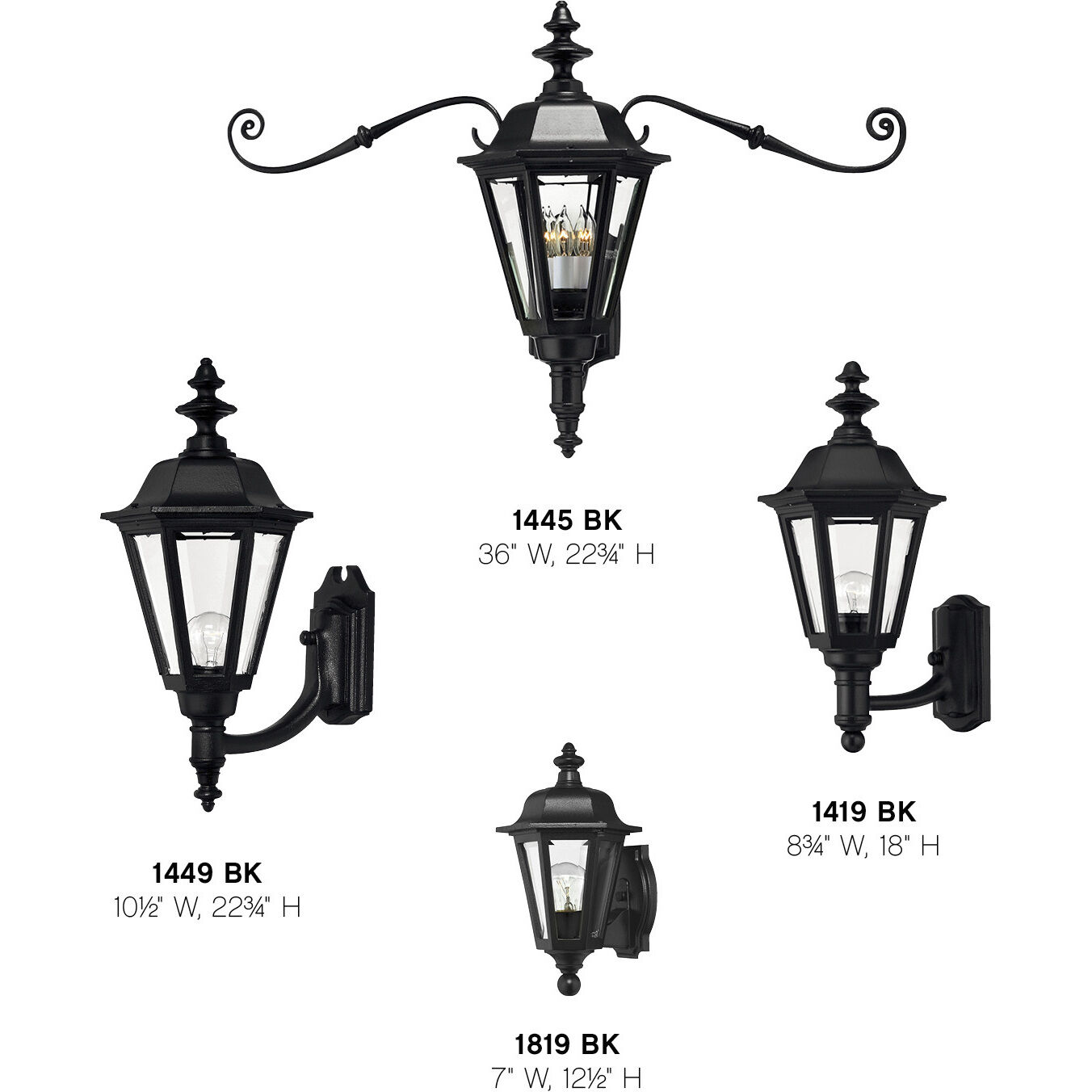 Estate Series Manor House Outdoor Wall Mount Lantern
