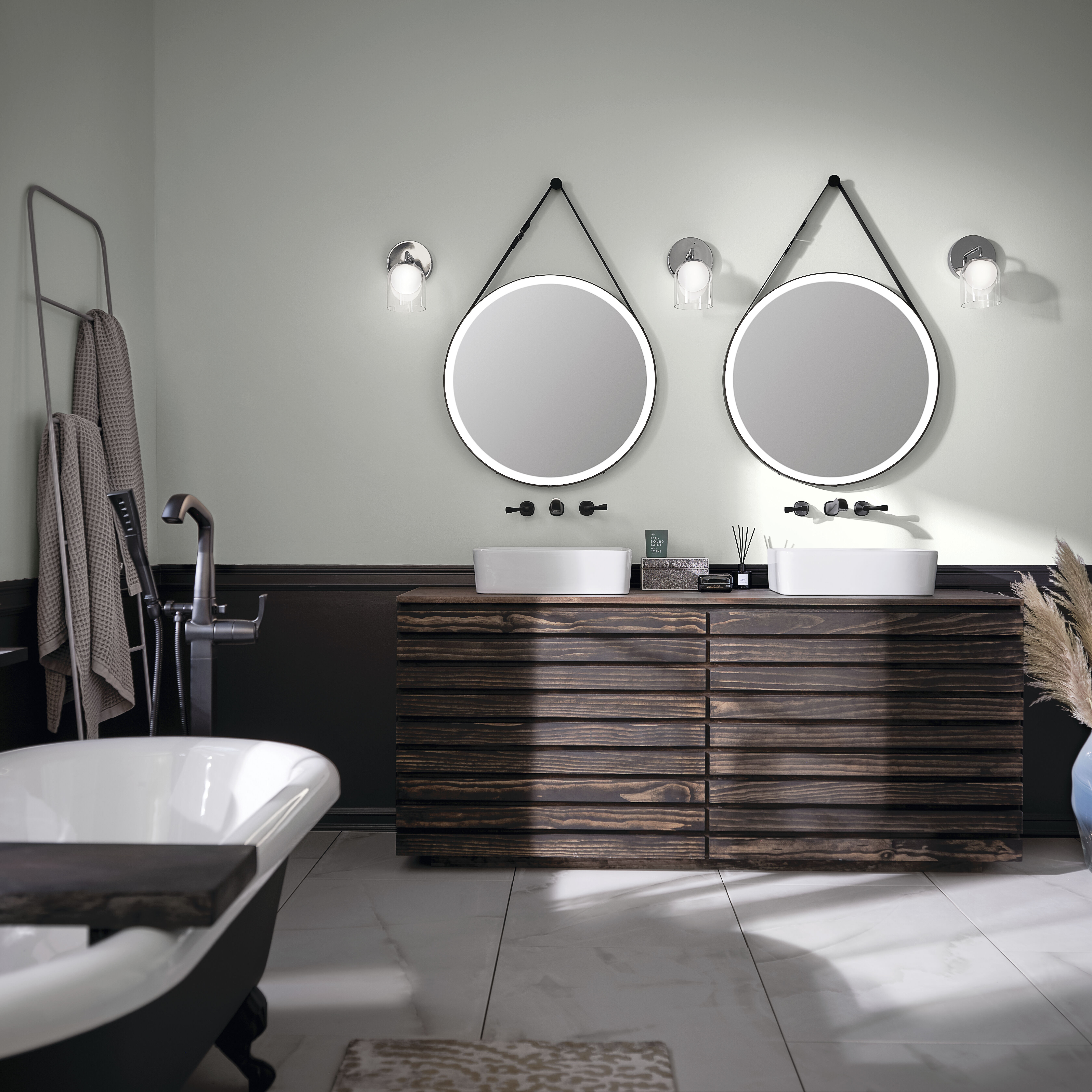 Martell 39.5 X 27.75 inch Matte Black Wall Mirror