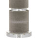 Lofitt 29.75 inch 150 watt Gray and Clear Table Lamp Portable Light