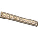 Tessera LED 38 inch Novel Brass with Ash Vanity Light Wall Light
