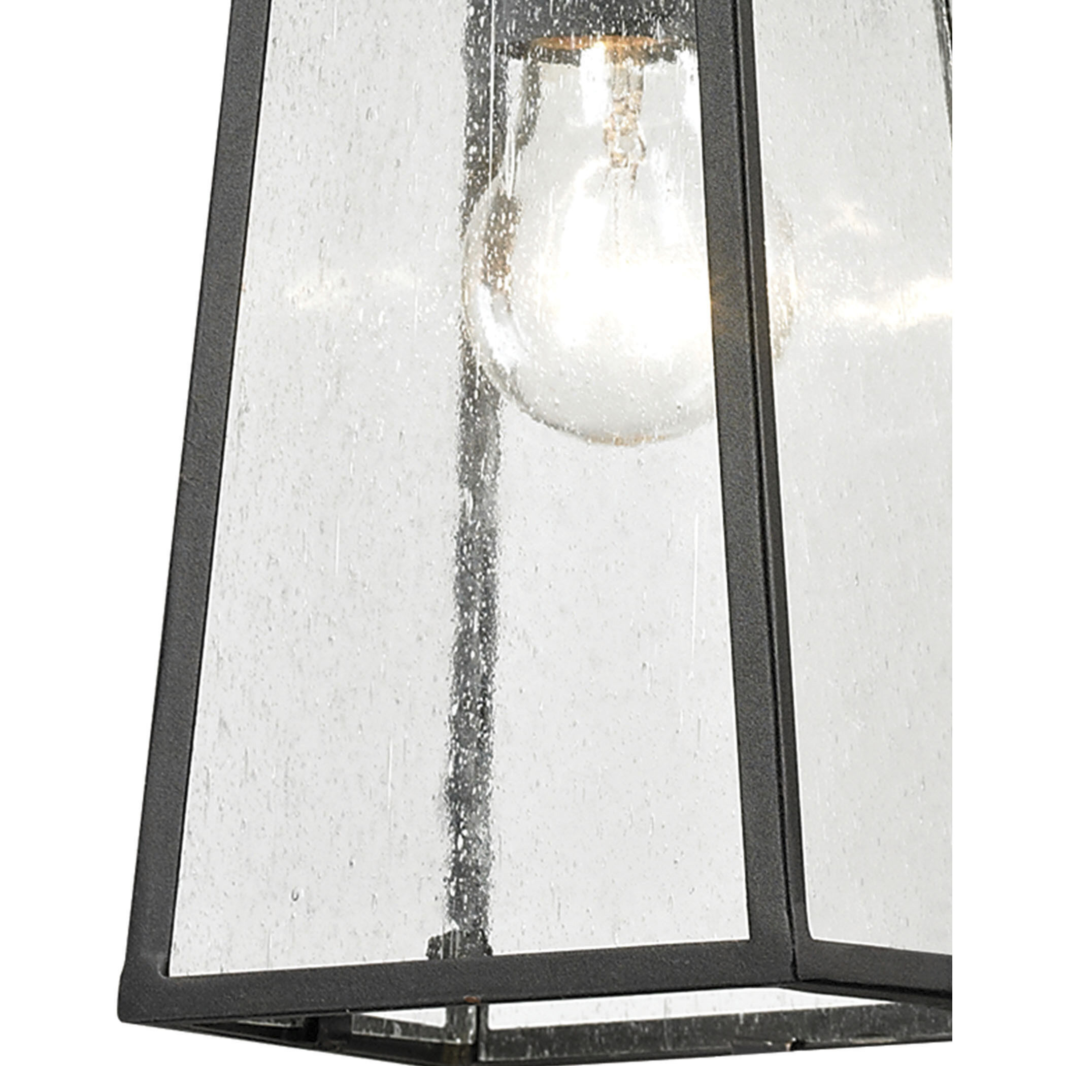 Meditterano 1 Light 5 inch Matte Black Outdoor Pendant