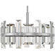 Odette LED 24 inch Polished Nickel Chandelier Ceiling Light, Semi-Flush Mount