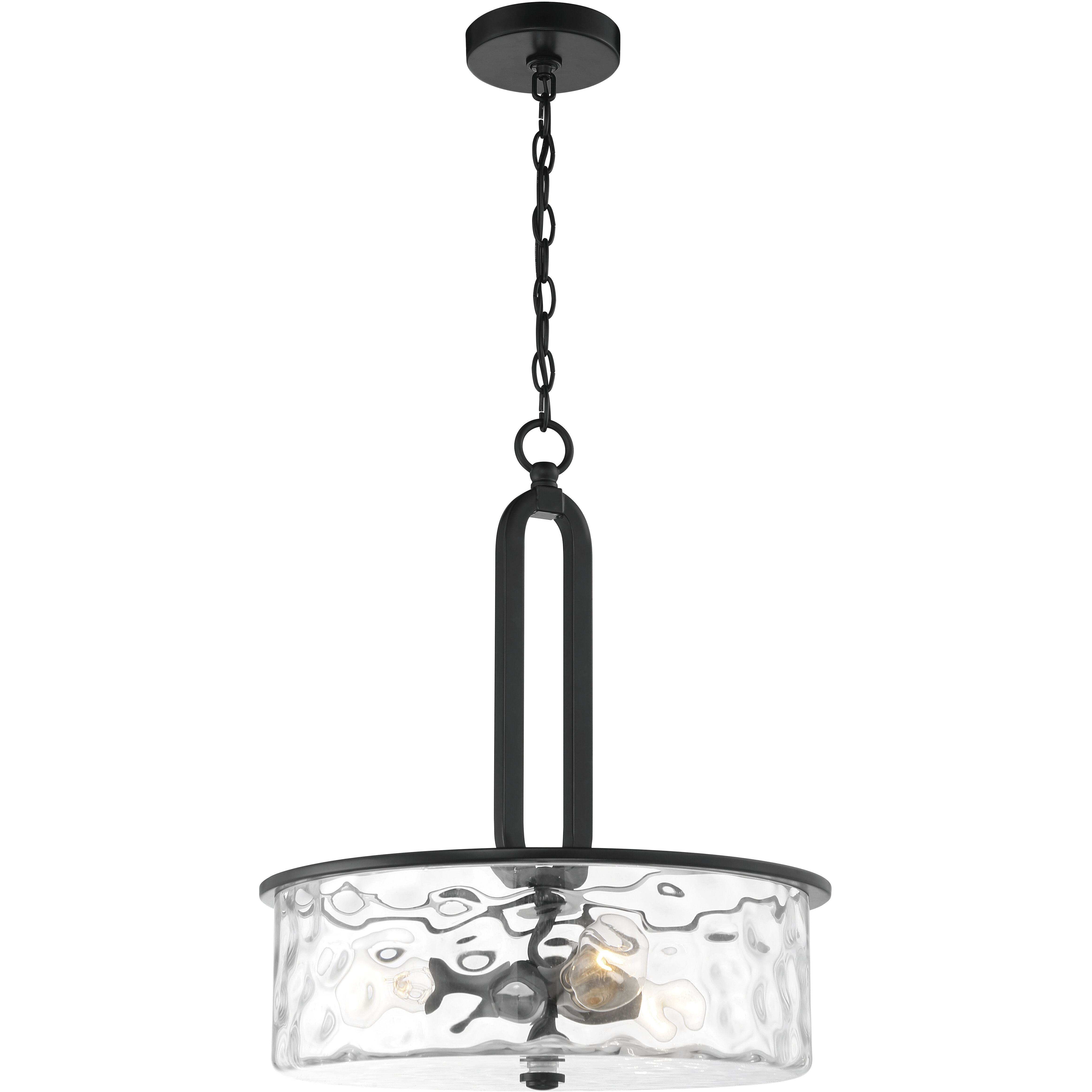 Collins 3 Light 18 inch Flat Black Pendant Ceiling Light