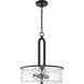 Collins 3 Light 18 inch Flat Black Pendant Ceiling Light
