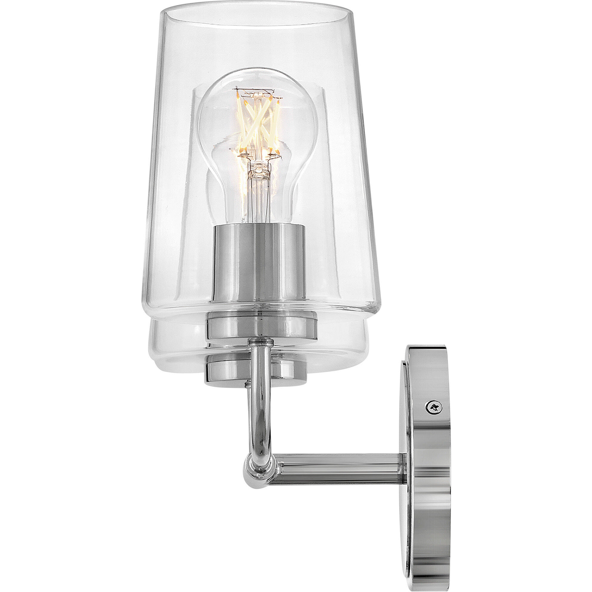 Kline 2 Light 14.25 inch Chrome Bath Wall Light in Clear