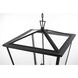 Oxford 4 Light 20 inch Black Outdoor Pendant