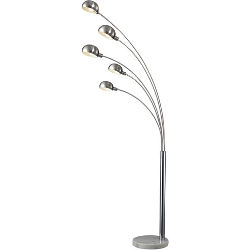 Penbrook 83 inch 40 watt Chrome with White Floor Lamp Portable Light