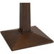Taper 29 inch 23 watt Dark Walnut Wood and Weathered Brass Table Lamp Portable Light