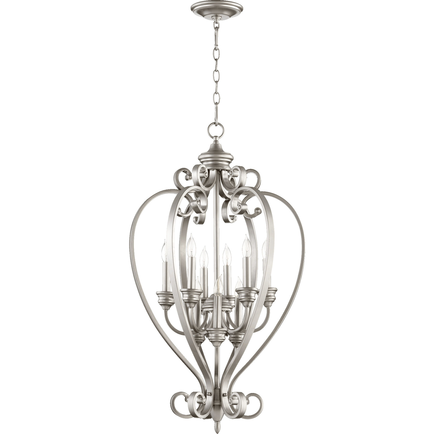 Bryant 9 Light 20 inch Classic Nickel Foyer Light Ceiling Light