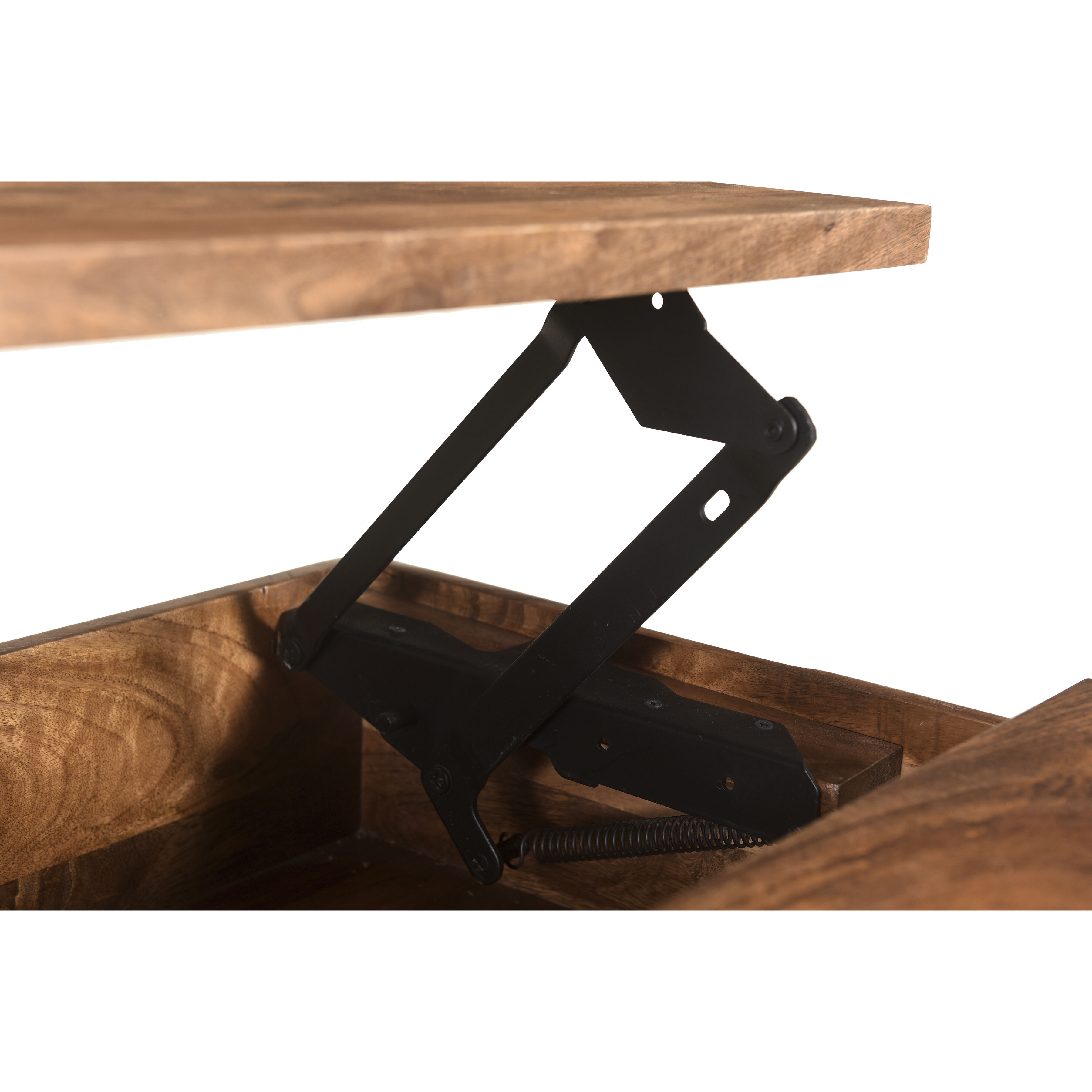 Carey 30 X 22 inch Natural with Black Coffee Table