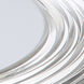 Ondulada LED 15.75 inch Sand White Flush Mount Ceiling Light in Smoky Acrylic