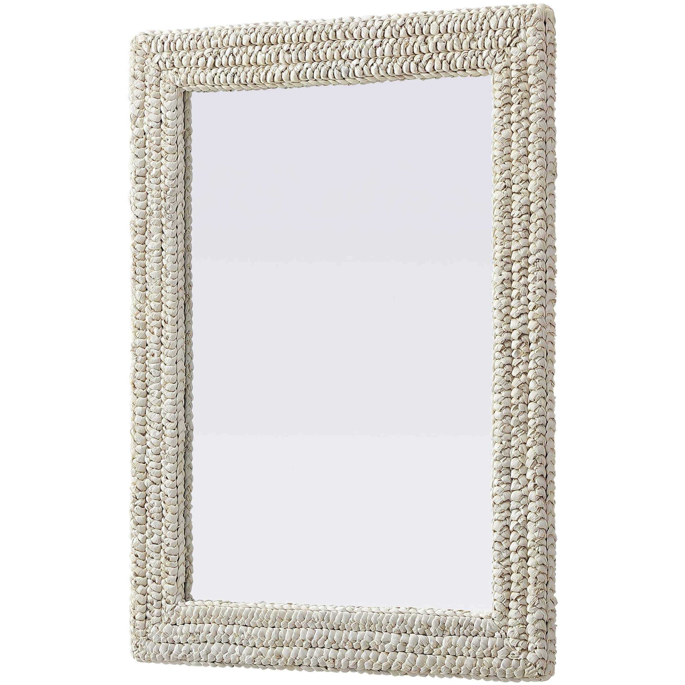 Marlowe 36 X 27 inch Linen White Mirror
