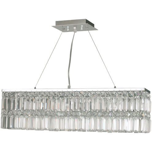 Evelyn 6 Light 28 inch Polished Chrome Chandelier Ceiling Light