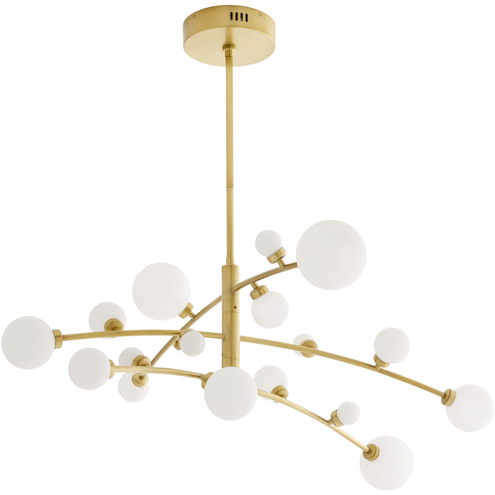 Maser 18 Light 45 inch Antique Brass Chandelier Ceiling Light