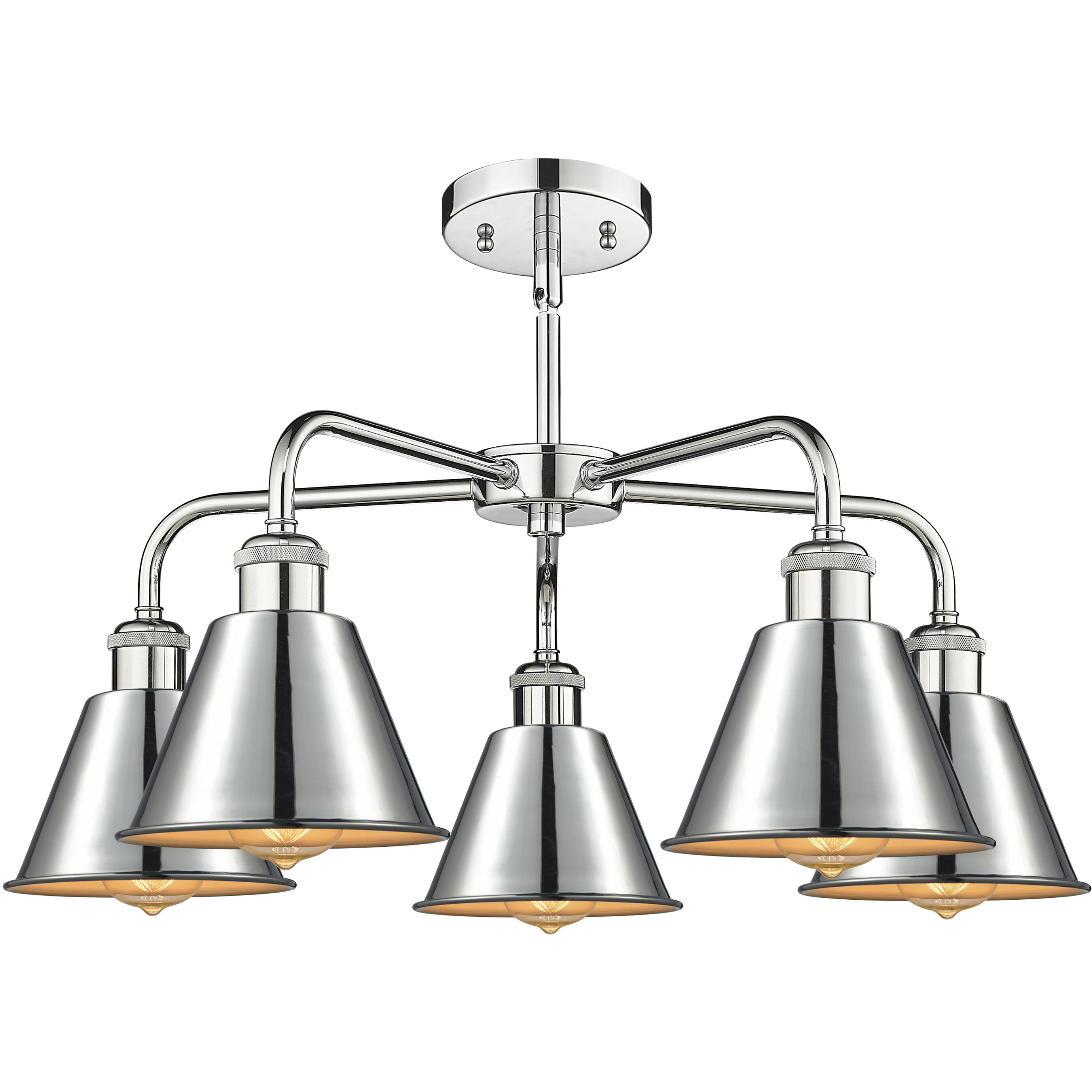 Ballston 5 Light 24.5 inch Polished Chrome Chandelier Ceiling Light
