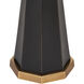 Gieves 64.5 inch 150 watt Black and Bronze and Antique Brass Floor Lamp Portable Light