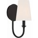 Payton Bath Sconce Wall Light in Black Forged