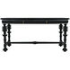 Portuguese 60 X 28 inch Hand Rubbed Black Desk, Small