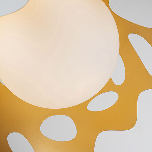 Pebbles 1 Light 15 inch White Pendant Ceiling Light