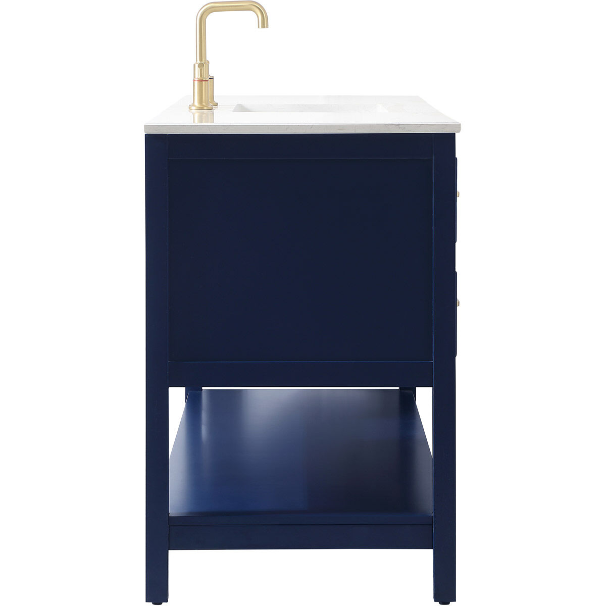 Sinclaire 60 X 22 X 34 inch Blue Vanity Sink Set