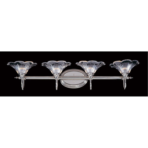 Geneva 4 Light 37.5 inch Polished Silver Sconce Wall Light