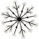 Wildflower 6 Light 26 inch Matte Black Chandelier Ceiling Light, Smithsonian Collaboration