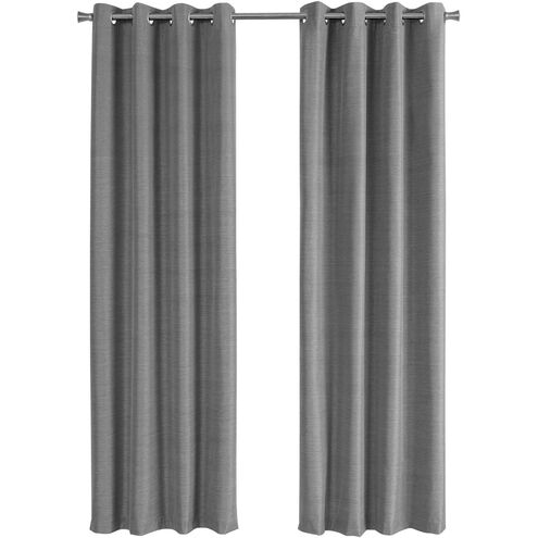 Swatara Grey Curtain Panel, 2-Piece Set