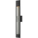 Mist Outdoor Wall Mount Lantern in Satin Black, Large