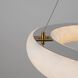 Camila LED 19 inch Brushed Brass Down Chandelier Ceiling Light