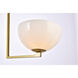 Jeanne 2 Light 13 inch Brass Flush Mount Ceiling Light