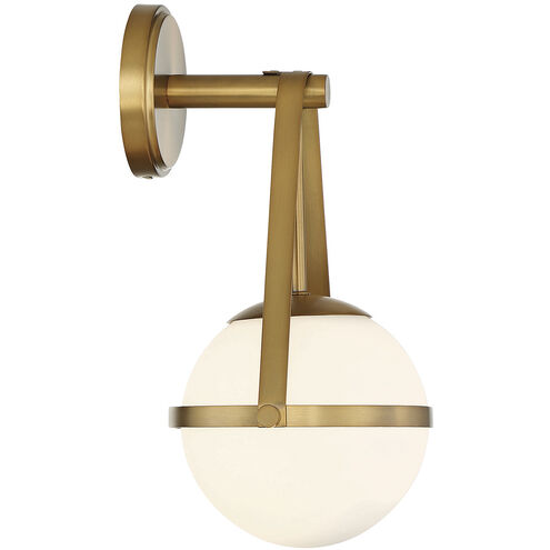 Polson 1 Light 8 inch Warm Brass Wall Sconce Wall Light, Essentials