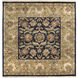 Taj Mahal 96 X 96 inch Ink, Tan, Khaki Rug