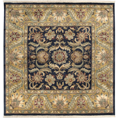 Taj Mahal 96 X 96 inch Ink, Tan, Khaki Rug