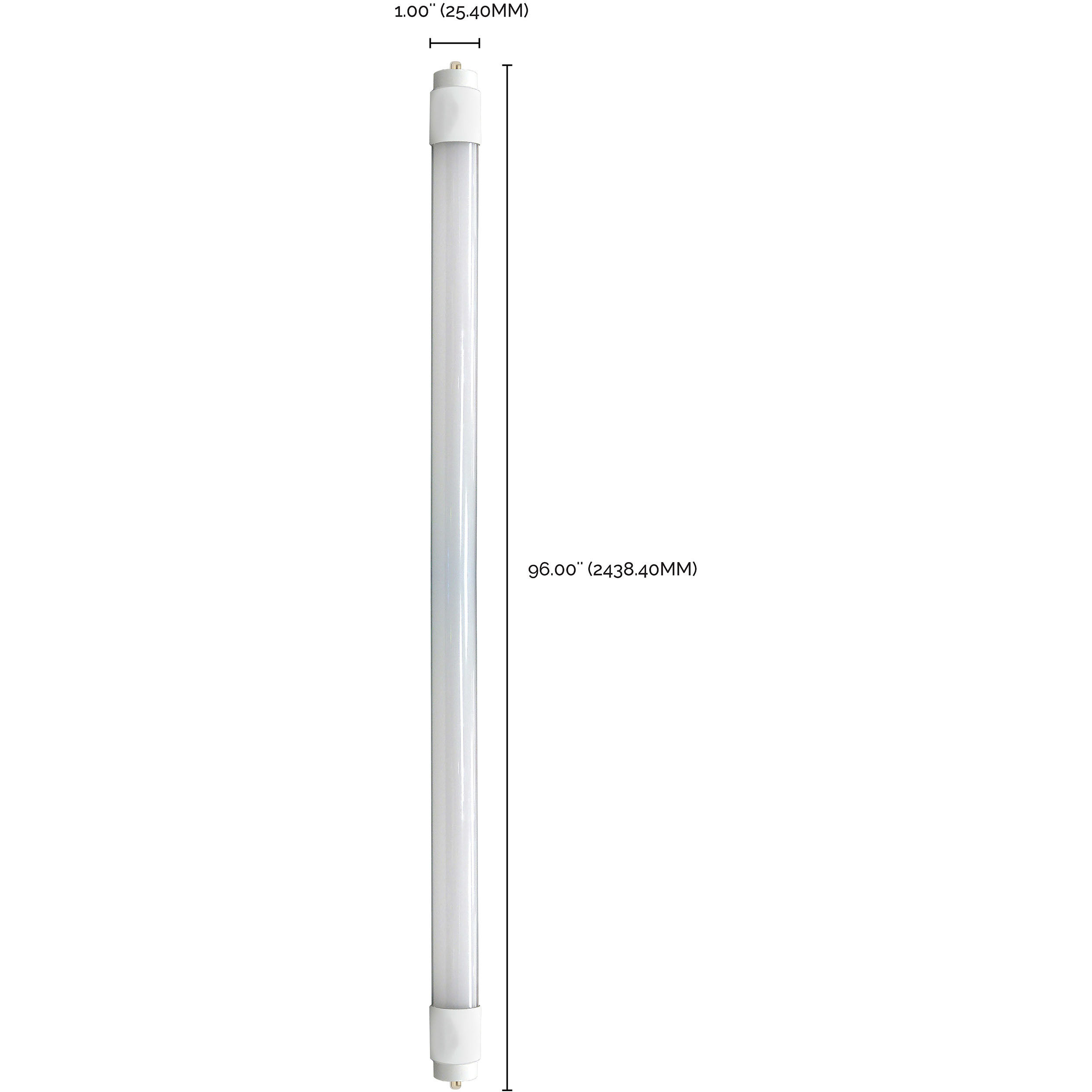 Lumos LED LED T8 Single Pin 40.00 watt 5000K Light Bulb 