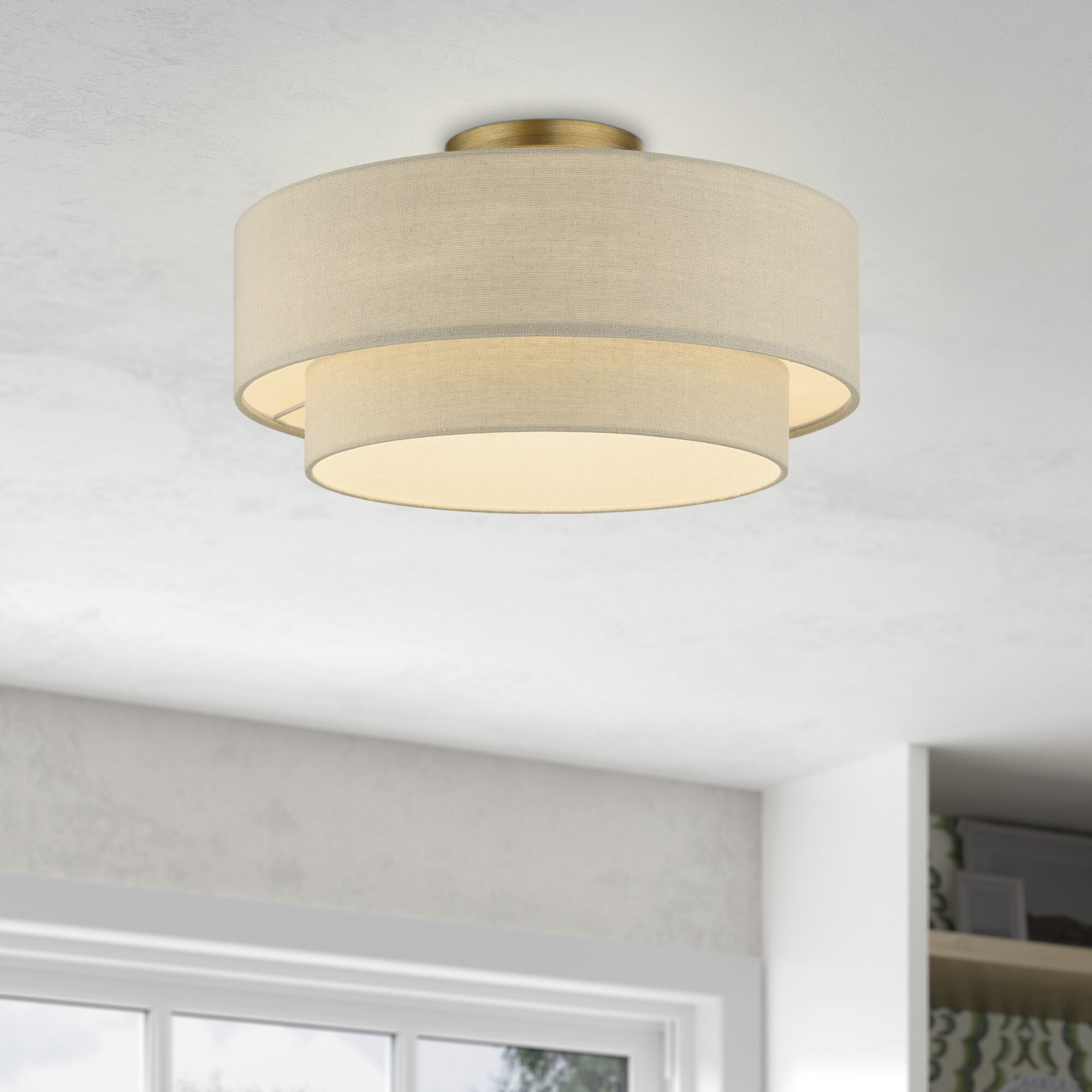 Livex Lighting 58898-48 Bellingham 3 Light 18 inch Antique
