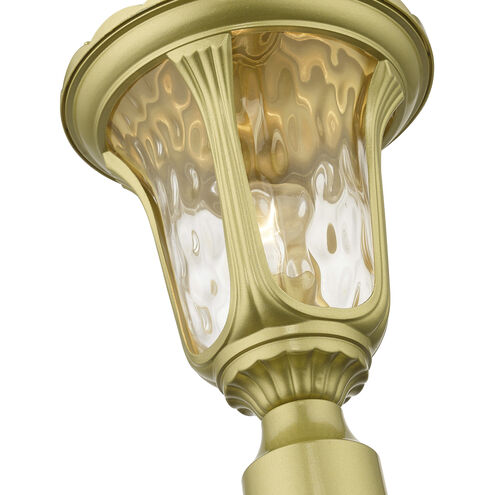 Oxford 1 Light 19 inch Soft Gold Outdoor Post Top Lantern, Medium
