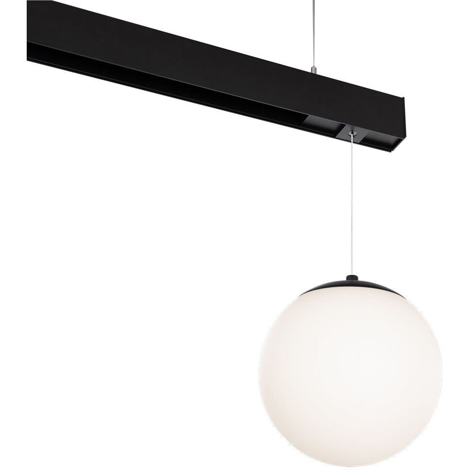 Ventrix 1 Light 48 Black Track Fixtures Ceiling Light
