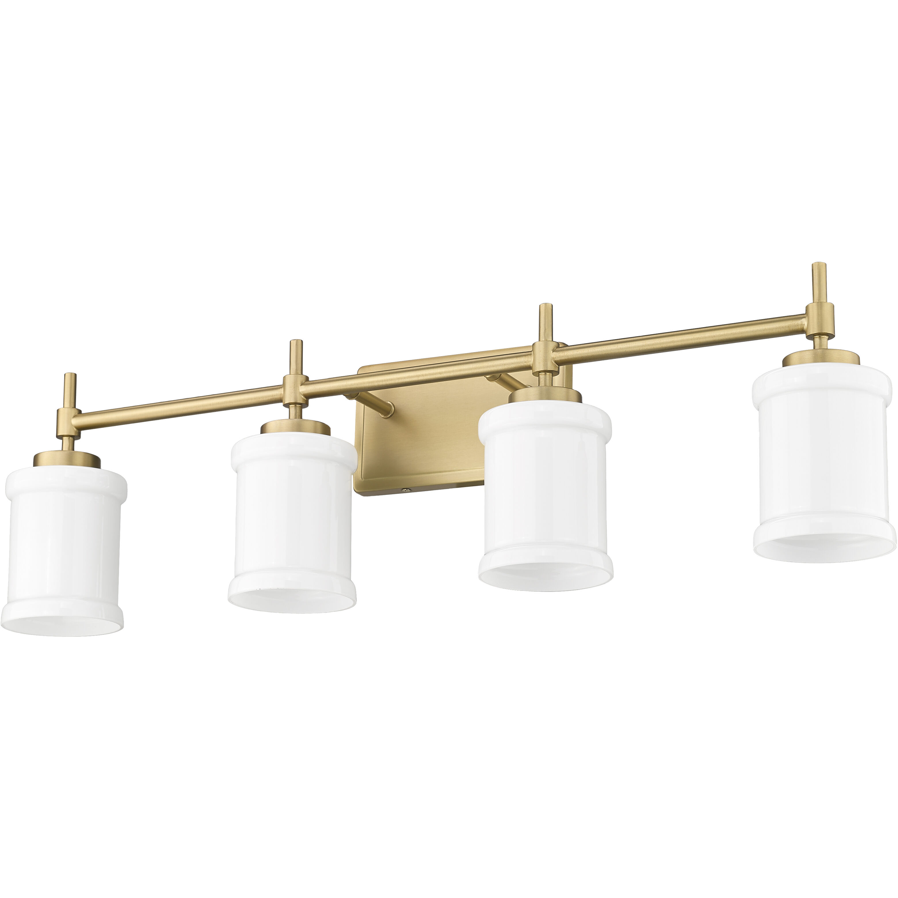 Cadoc 4 Light 31.5 inch Modern Gold Bath Vanity Light Wall Light