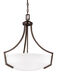 Hanford 3 Light 20.63 inch Bronze Pendant Ceiling Light