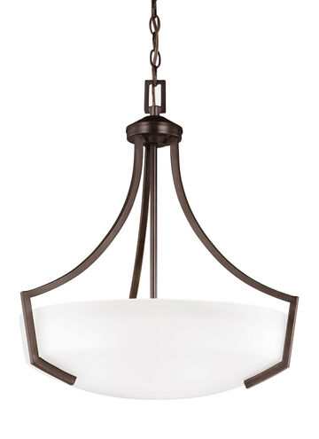 Hanford 3 Light 20.63 inch Bronze Pendant Ceiling Light