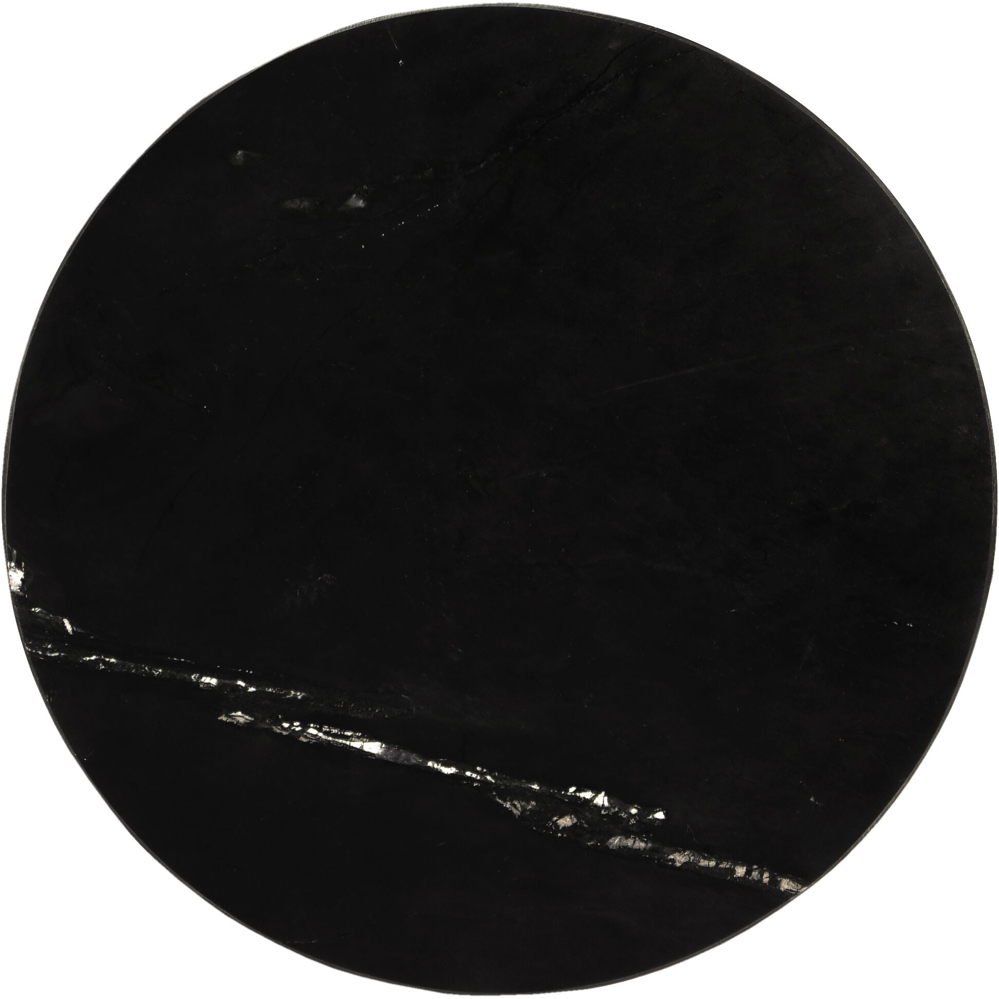 Shounderia Marble Side Table in Black